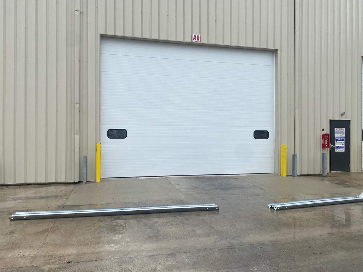 Commercial garage door after service in Granger, IN