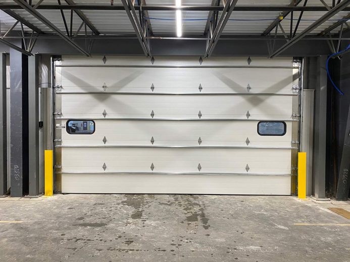 Commercial overhead door installed in Michiana by 4-T Door Systems