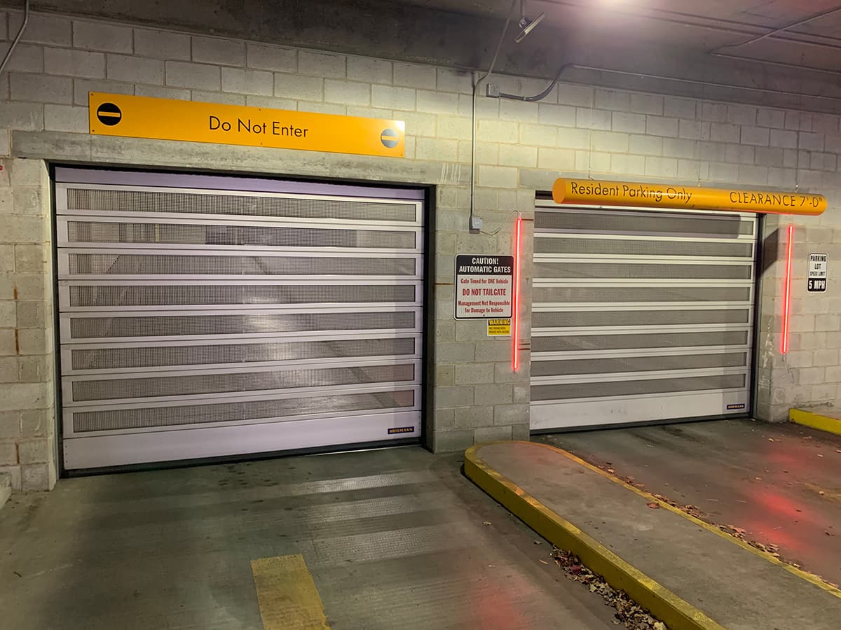 Parking garage roll up garage doors in Granger, IN